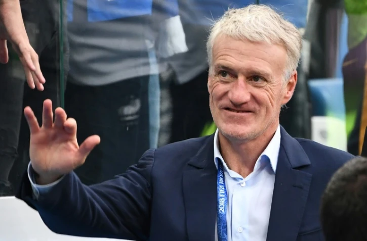 Didier Deschamps jubile après la qualification de la France en demi finales du Mondial le 6 juillet 2018