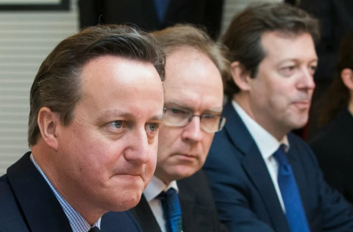 Le Premier ministre britannique David Cameron 16 février 2016 à Bruxelles