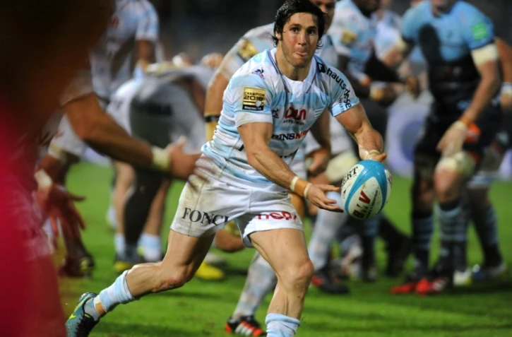 Maxime Machenaud, demi de mêlée du Racing 92, le 29 octobre 2016 face à Bayonne