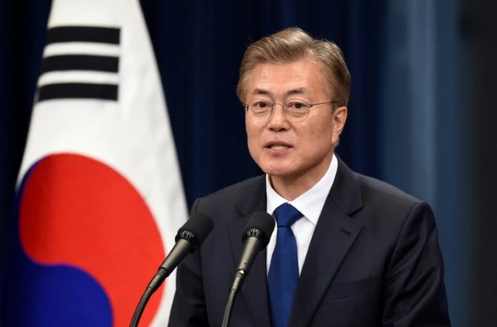 Le nouveau président sud-coréen Moon Jae-In, le 10 mai 2017 à Séoul