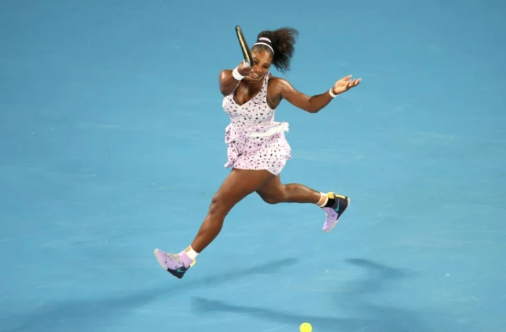 L'Américaine Serena Williams face à la Slovène Tamara Zidansek lors de l'Open d'Australie, à Melbourne, le 22 janvier 2020