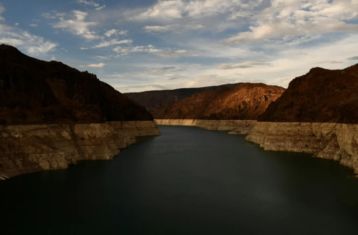 Le lac Mead depuis le barrage Hoover Dam, le 19 juillet 2021