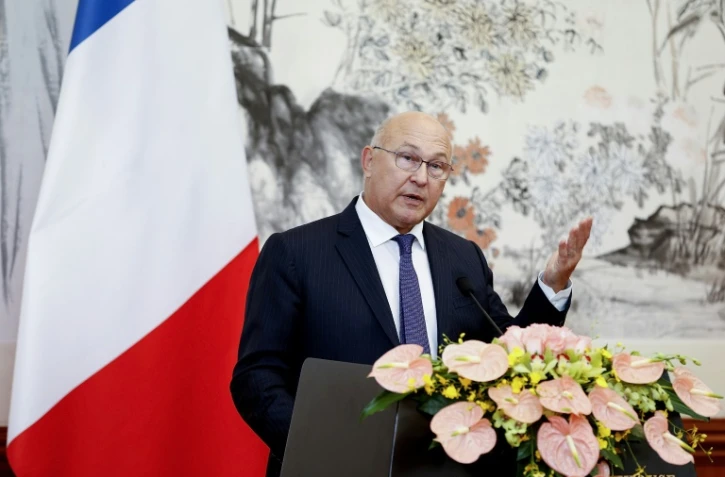 Le ministre des Finances français Michel Sapin à Pékin, le 18 septembre 2015
