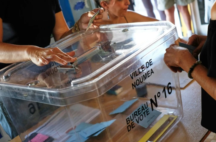 Vote lors d'un référendum sur l'indépendance de la Nouvelle-Calédonie, le 4 novembre 2018 à Nouméa