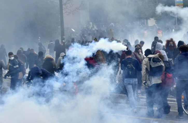 Violences en marge de  la manifestation contre la loi travail le 28 avril 2016 à Nantes