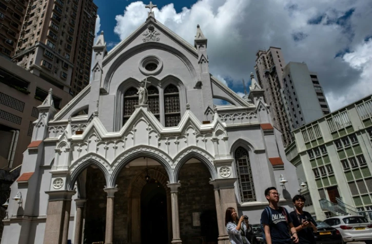 La cathédrale catholique de l'Immaculée Conception à Hong Kong, le 23 septembre 2018