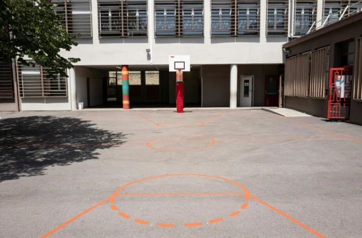 Le collège Edouard Herriot de Villeurbanne, le 27 juin 2019