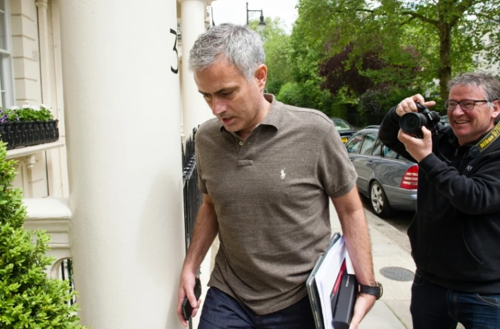 José Mourinho, le 24 mai 2016 devant son domicile à Londres