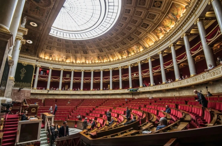 L'hémicycle de l'Assemblée nationale à Paris, le 10 octobre 2017
