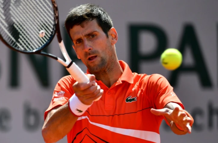 Le Serbe Novak Djokovic face Ă l'Allemand Alexander Zverev en quart de finale Ă Roland-Garros, le 6 juin 2019