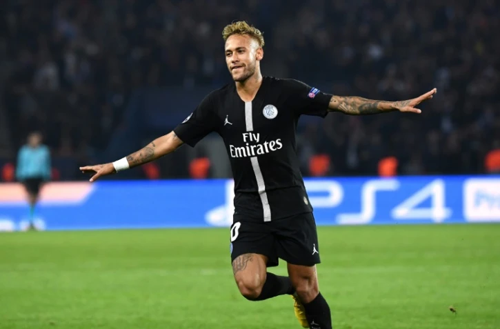 Neymar, auteur d'un triplé pour le PSG face à l'Etoile rouge de Belgrade, le 3 octobre 2018 au Parc des Princes