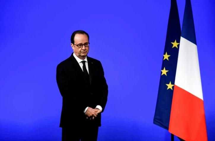 François Hollande le 21 mars 2017 à Vaulx-en- Velin 