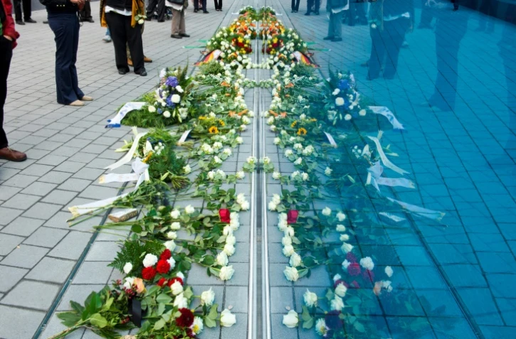Hommages aux victimes d'euthanasie sous le 3e Reich, à Berlin, le 2 septembre 2014