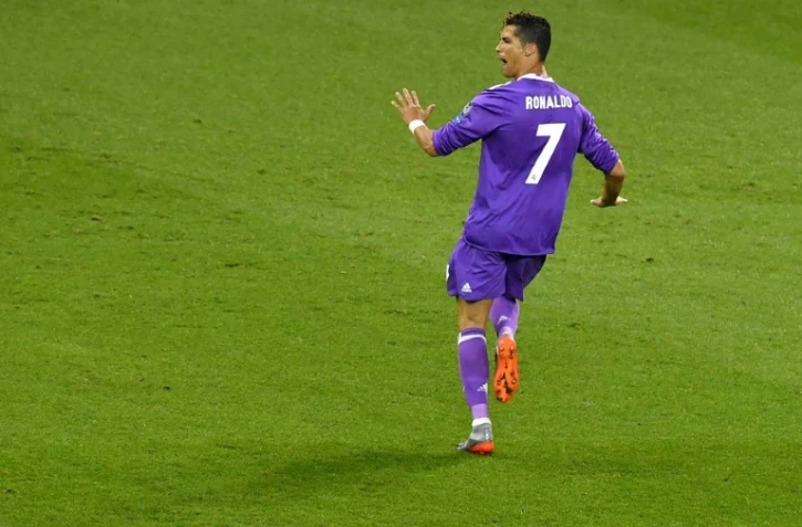 Le buteur du Real Madrid Cristiano Ronaldo, auteur d'un doublé contre la Juve en finale de la Ligue des champions, le 3 juin 2017 à Cardiff