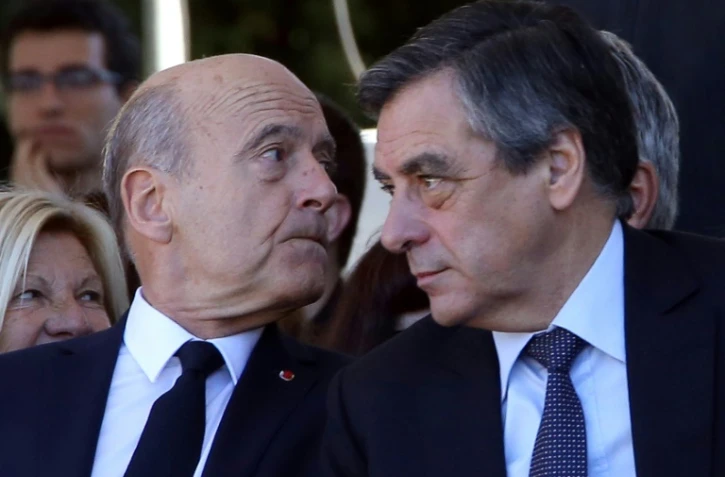Alain Juppé et François Fillon en meeting le 15 octobre 2016 à Nice