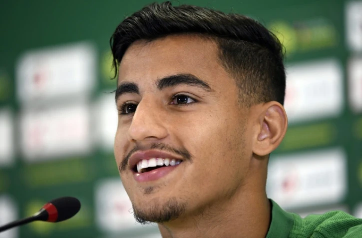 L'attaquant de l'Australie Daniel Arzani en conférence de presse, le 18 juin 2018 à Kazan   