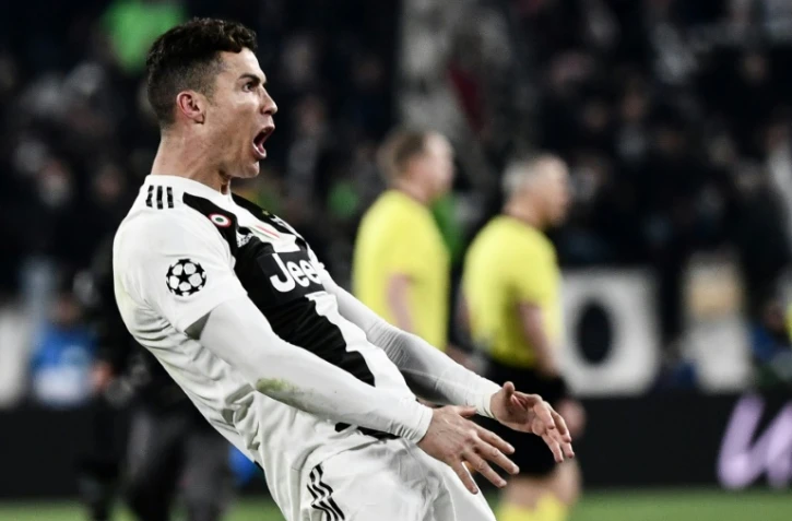 L'attaquant de la Juventus Cristiano Ronaldo auteur d'un triplé face à l'Atletico Madrid en C1, le 12 mars 2019