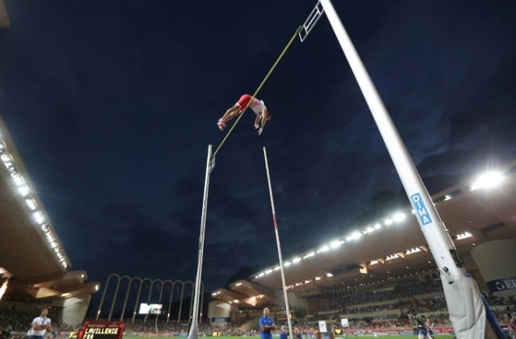 Le perchiste français Renaud Lavillenie lors du meeting de Monaco, le 21 juillet 2017