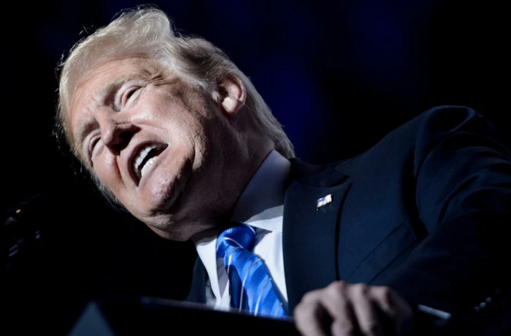 Le président américain Donald Trump à Kansas City aux Etats-Unis, le 24 juillet 2018