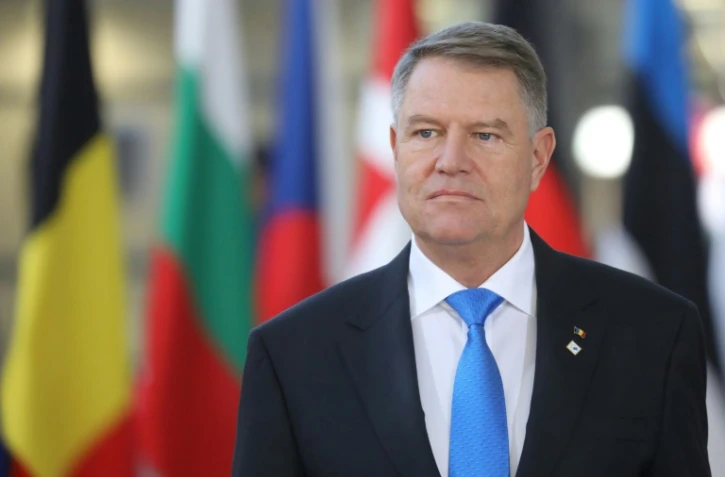 Le président roumain Klaus Werner Iohannis à Bruxelles, le 13 décembre 2018