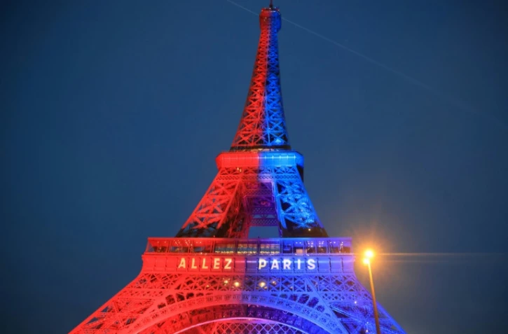 La Tour Eiffel aux couleurs du PSG à la veille de la finale de Ligue des champions contre Arsenal, le 29 mai 2026