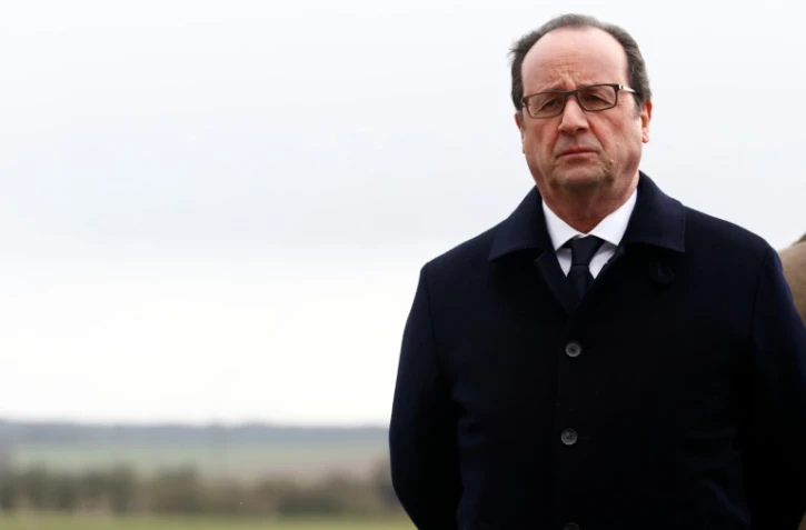 Le président François Hollande, le 3 mars 2016 peu avant le 34e sommet franco-britannique, à la préfecture d'Amiens