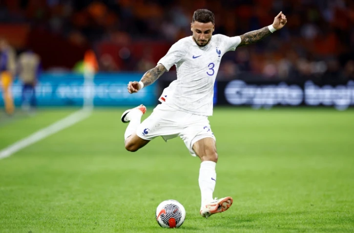 Le défenseur latéral droit français Jonathan Clauss, lors du match contre les Pays-Bas, en qualifications à l'Euro-2024, le 13 octobre 2023 à Amsterdam