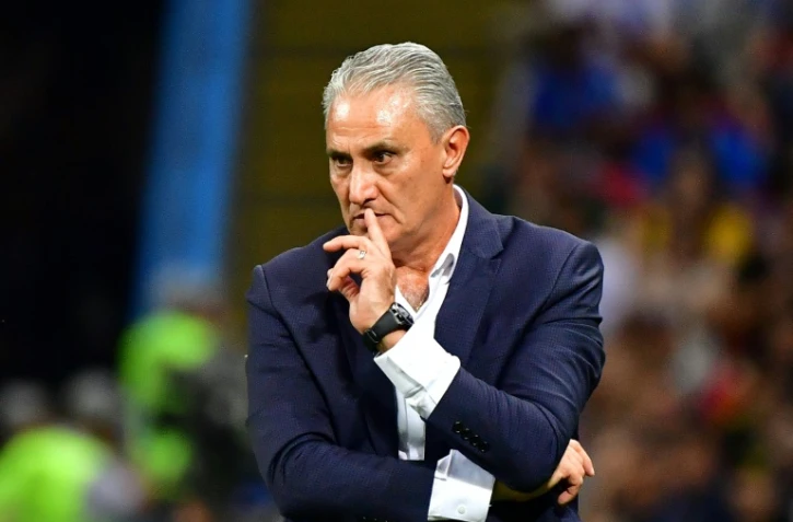 Le sélectionneur du Brésil Tite lors du quart de finale du Mondial face à la Belgique, le 6 juillet 2018 à Kazan