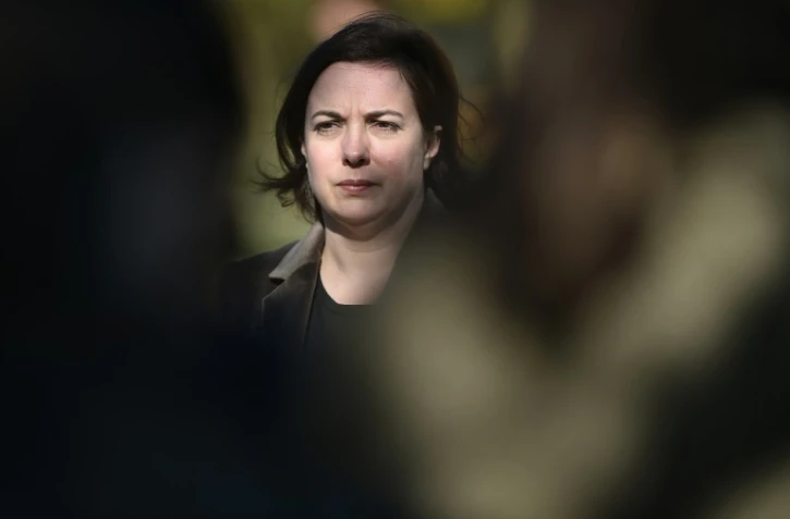 La ministre du Logement Emmanuelle Cosse à Doue-la-Fontaine le 29 octobre 2016