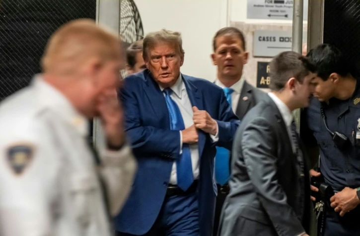 L'ancien président des Etats-Unis Donald Trump à son procès au tribunal à New York, le 20 mai 2024