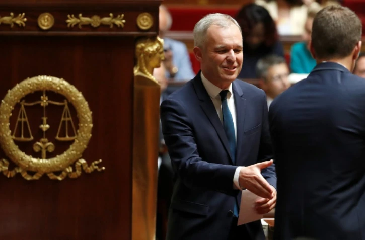 François de Rugy, ex-écologiste passé à la République en marche (REM), élu largement, avec 353 voix, treizième président de l'Assemblée nationale de la Ve République, le 27 juin 2017