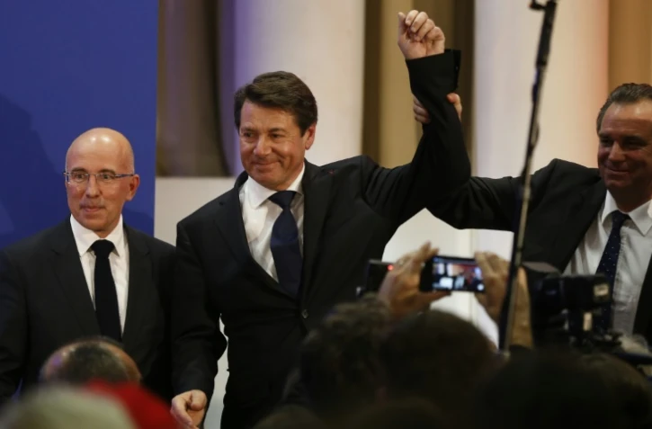 Le maire de Nice et candidat Les Républicains pour la région PACA, Christian Estrosi, après sa victoire, le 13 décembre 2015 à Nice 