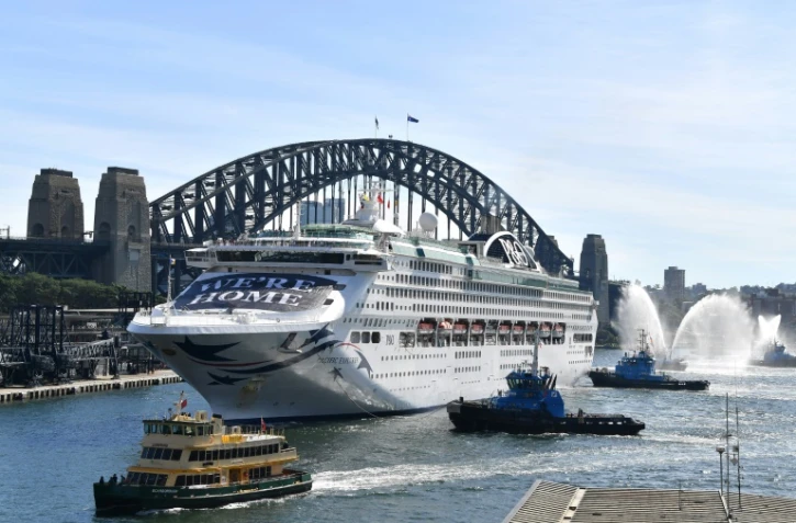 Le Pacific Explorer à Sydney, le 18 avril 2022