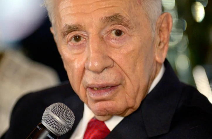 Shimon Peres le 17 décembre 2014