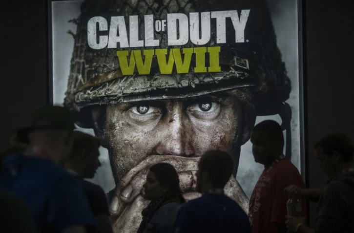 Une démonstration du jeu Call of Duty WWII, à l'ouverture du Electronic Entertainment Expo (E3), à Los Angeles, le 13 juin 2017.