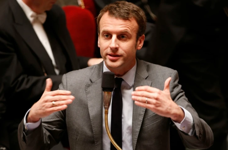 Le ministre de l'Economie Emmanuel Macron à l'Assemblée Nationale à Paris, le 3 mai 2016 