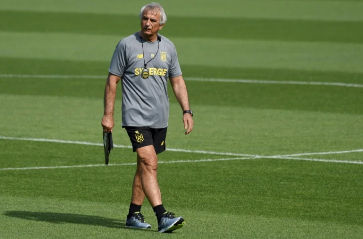 L'entraîneur de Nantes, le Bosnien Vahid Halilhodzic, lors d'un entraînement de l'équipe à La Jonelière, à La Chapelle-sur-Erdre près de Nantes, le 26 juin 2019