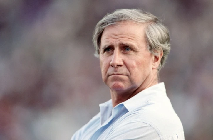 L'ex-sélectionneur Michel Hidalgo, le 21 mai 1989 au stade Vélodrome de Marseille