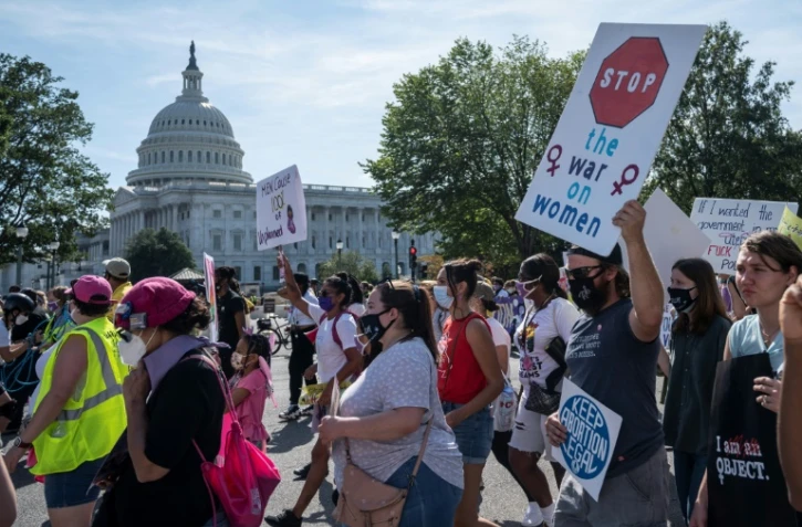 Une manifestation pour le droit à l'avortement à Washington le 2 octobre 2021