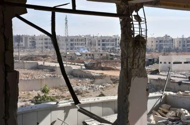 La ville d'Alep le 12 novembre 2016 en Syrie