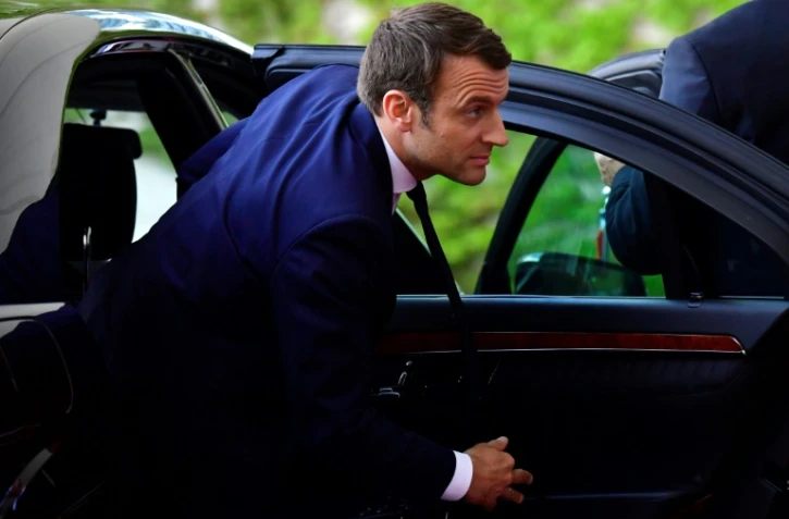Le président français Emmanuel Macron à Berlin, le 15 mai 2017