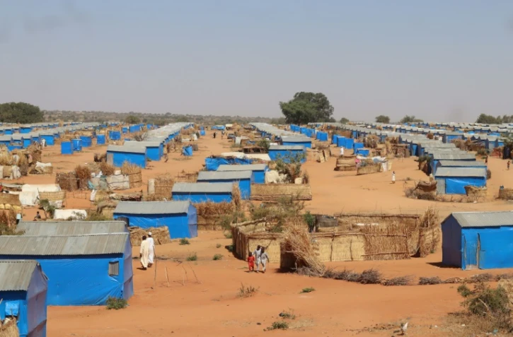 Un camp de réfugiés soudanais à Adré, le 7 décembre 2023 dans l'est du Tchad
