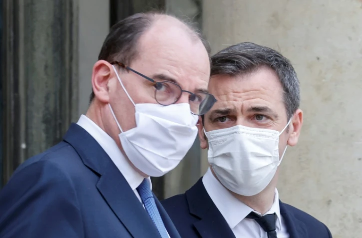 Jean Castex et Olivier Véran le 3 février 2021 à Paris