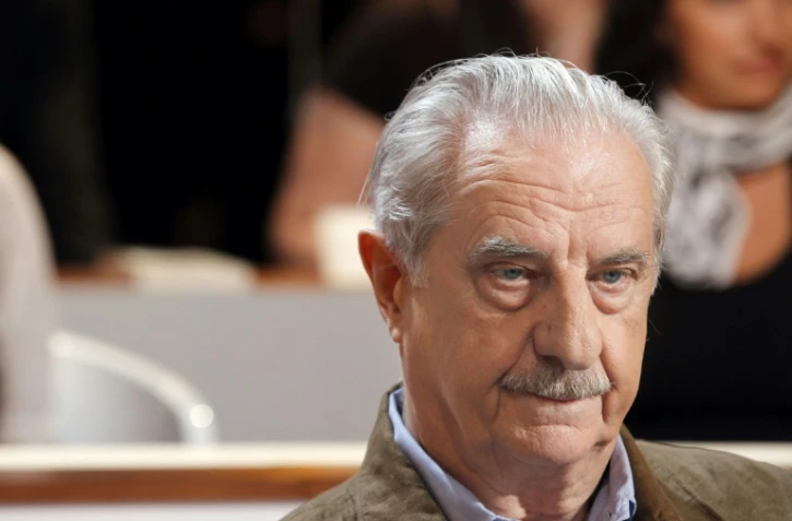 Le comédien Michel Aumont lors de l'enregistrement d'une émission pour TF1 le 22 septembre 2011