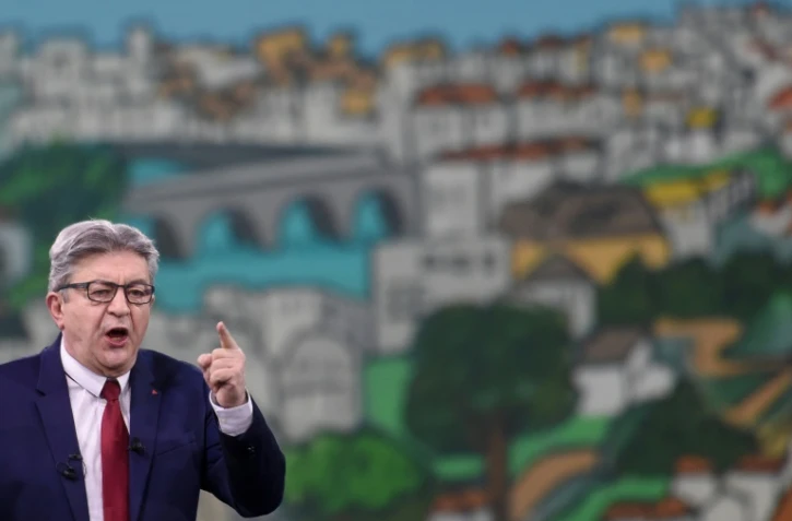 Jean-Luc Mélenchon en meeting "immersif et olfactif", à Nantes le 16 janvier 2022