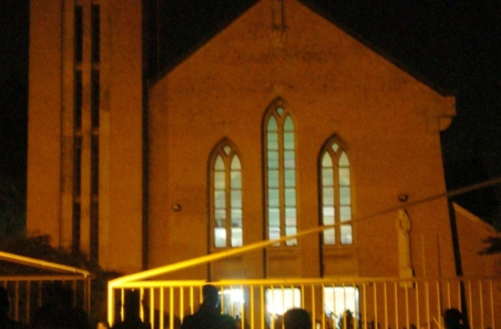 Photo prise le 12 janvier 2012 de la cathédrale Notre-Dame du Congo à  Kinshasa