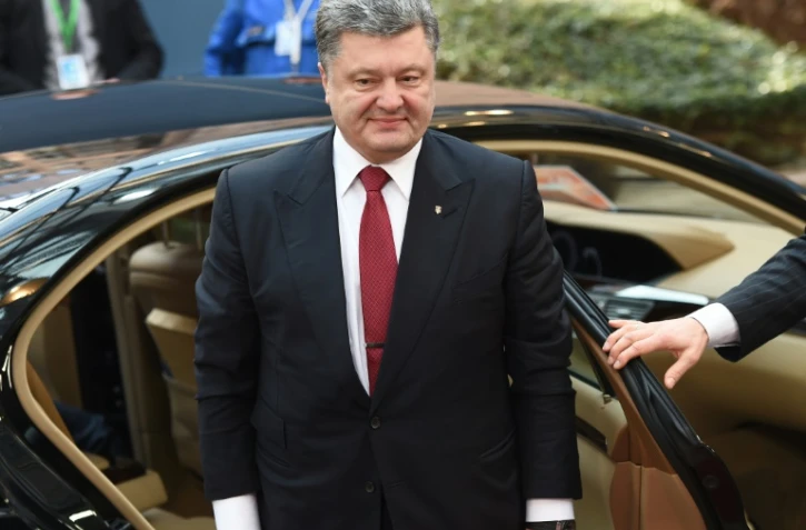 Le président ukrainien Petro Porochenko, le 12 février 2015 à Bruxelles