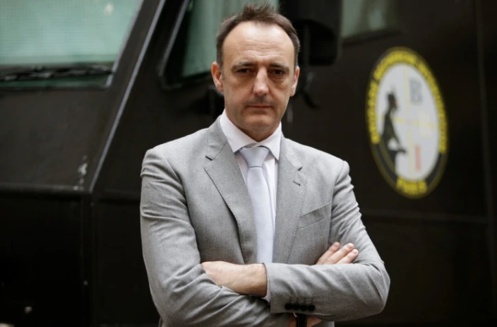 Christophe Molmy, patron de la BRI, le 19 novembre 2015 au siège de police judiciaire à Paris