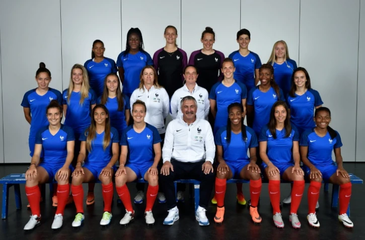 L'équipe de France des moins de 19 ans, à Clairefontaine, le 12 juillet 2016