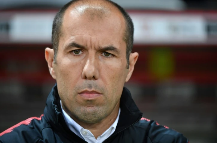 L'entraîneur portugais de l'AS Monaco Leonardo Jardim lors du match de championnat à Nice le 24 mai 2019  